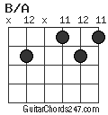 B/A chord