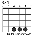 B/A chord