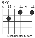 B/A chord