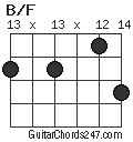 B/F chord