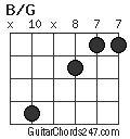 B/G chord