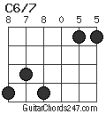 C6/7 chord