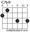 C7b9 chord