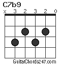 C7b9 chord