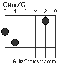 C#m/G chord