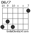 D6/7 chord