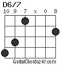 D6/7 chord