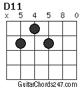 D11 chord