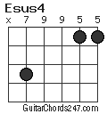 Esus4 chord