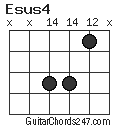 Esus4 chord