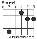 Esus4 chord