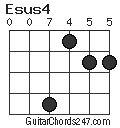 Esus4 chord