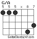 G/A chord